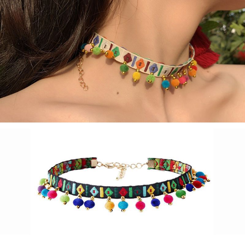 云南异域民族风项链女波西米亚配饰苗疆饰品傣族西双版纳旅游颈链
