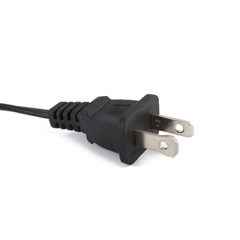 美式二插两芯电源线 美规锡尾电源线 两扁二芯插头电源线-阿里巴巴