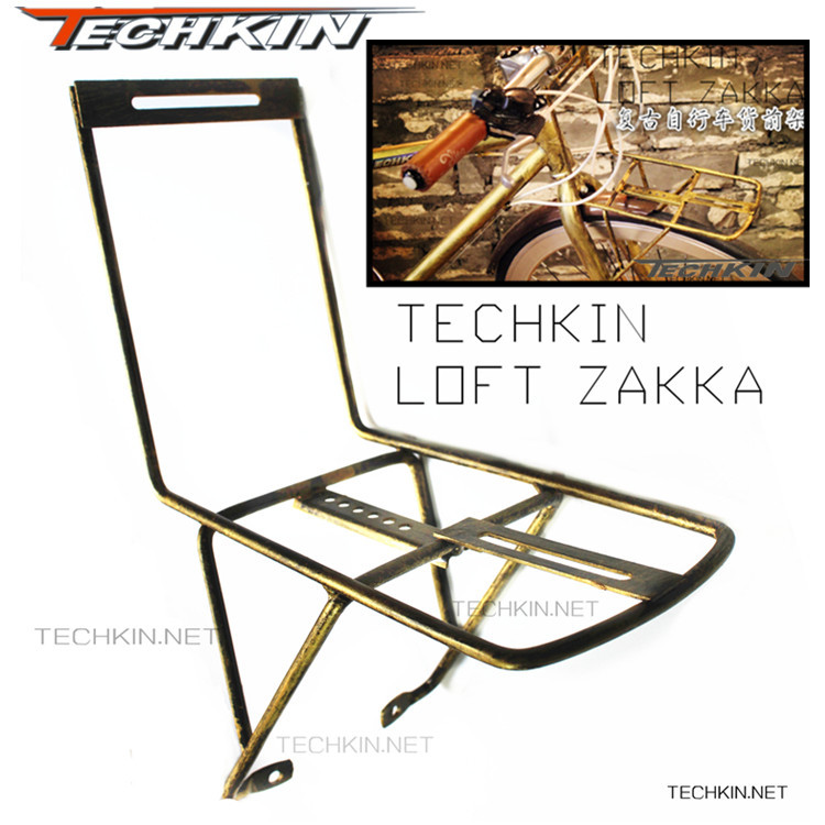 techklin 10441纯手工复古自行车前货架前叉前载物支架-阿里巴巴