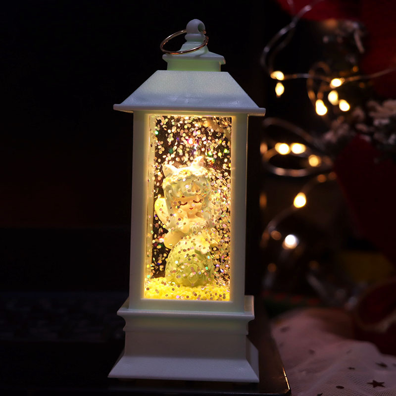 Fantasy Forest Crystal Lamp Ornaments Table Decoration Small Night Lamp Luminous Home Decoration Portable Storm Lantern Student Gifts