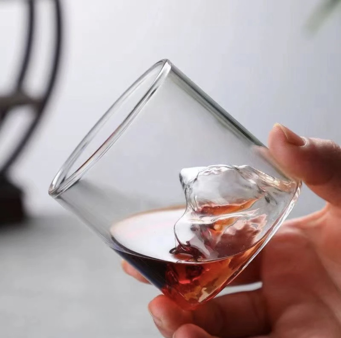 Glass Guanshan Cup Zang Shan Cup Whiskey Shot Glass Borosilicate Glass Drinking Glass Liquor Cup Department Store Wholesale