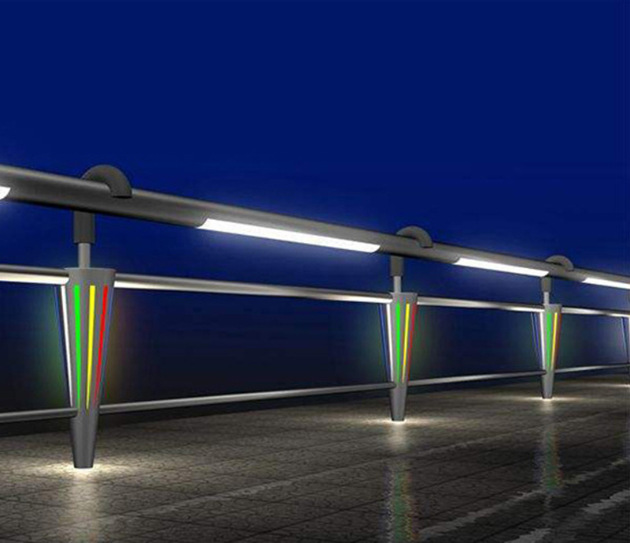 led扶手灯户外栏杆灯人形阶梯灯景观连廊护栏灯道路护栏灯