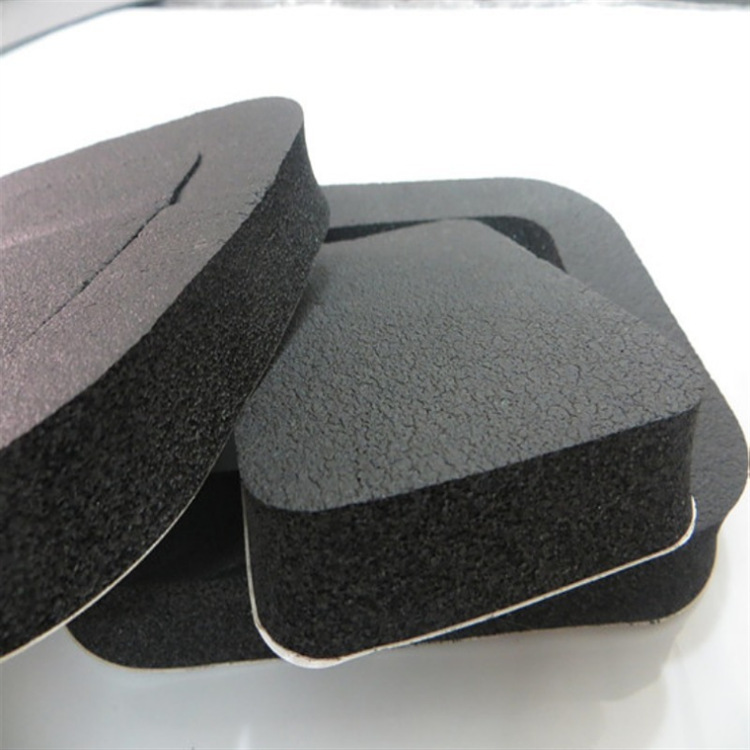 供应epdm单面背胶卷材片材黑色pe泡棉sbr发泡海绵乳胶片材 冲切