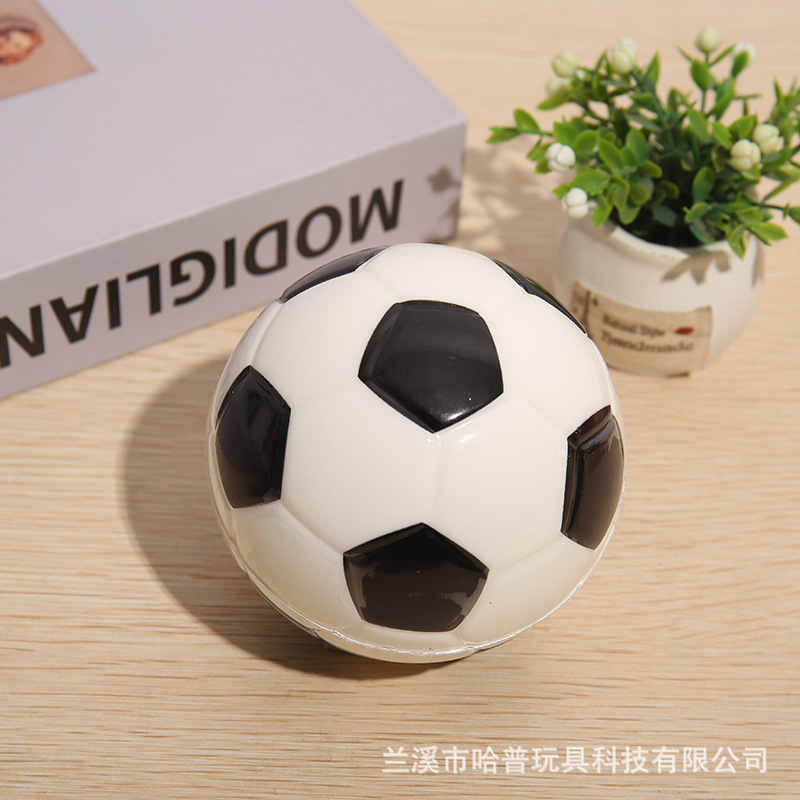 [Quantity Discounts] 9cm High-Elastic Football Pu Children's Toys Hot Sale Factory Direct Sales Eight Pack