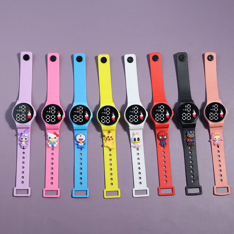 LED Electronic Watch Love Cartoon Led Watch Touch Waterproof Sunglasses Watch Male and Female Students Korean Fashion Watch