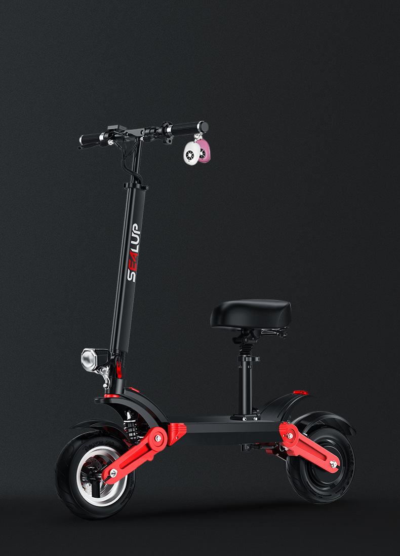 希洛普代步车电动滑板车成人 迷你电动车 12寸越野折叠小型电瓶车