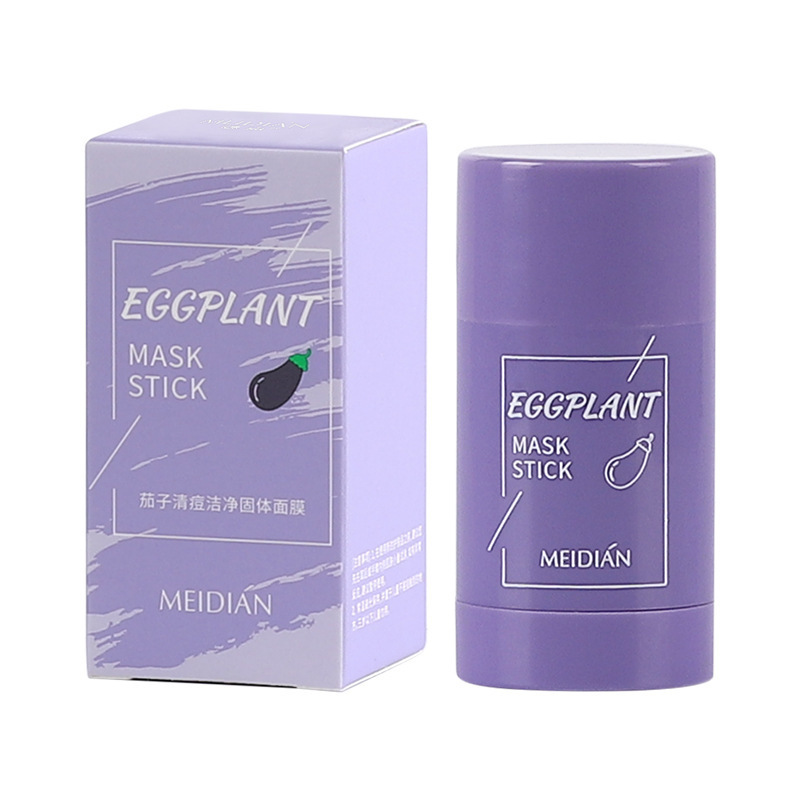 Tiktok's Same Charming Green Tea Cleaning Solid Mask Stick Eggplant Deep Cleansing Daub-Type Cleaning Mask for Hair Generation