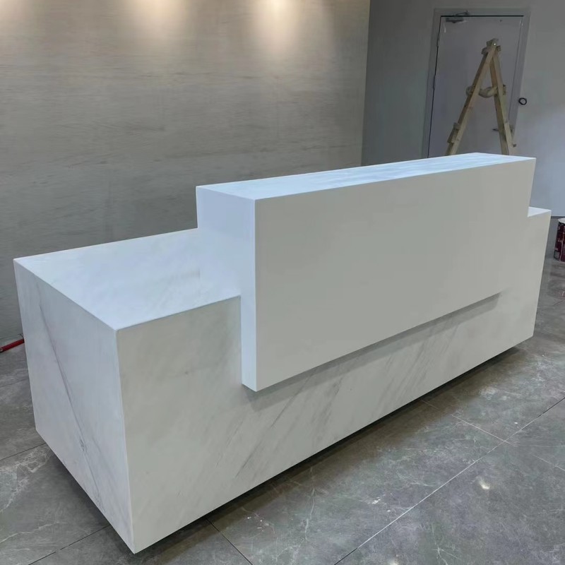 亚克力人造石异形服务台吧台流水台收银台制作安装进口国产原材料