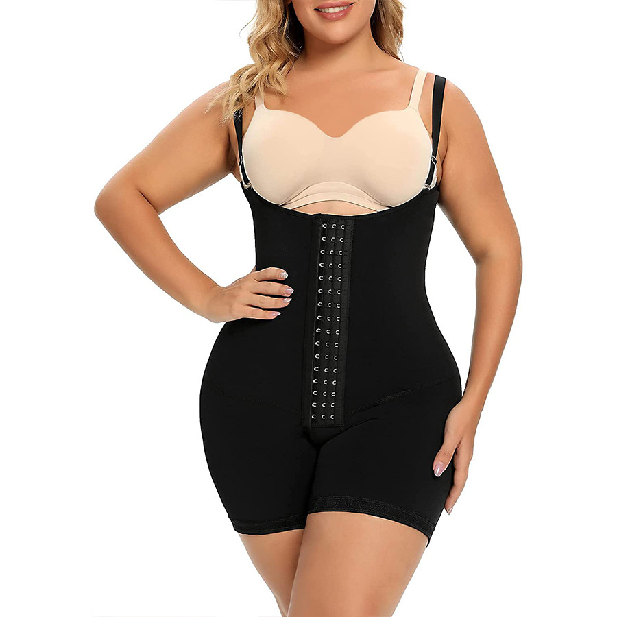 Large Size Corset Four Breasted Mesh Belly Contracting Slimming Clothes Waist Slimming Postpartum Body Shaping Belly Contracting One-Piece Corset Cross-Border