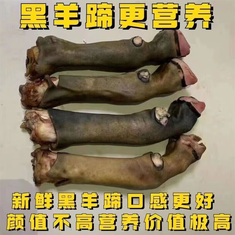 溥畔羊蹄子新鲜羊蹄4斤冷冻黑山羊蹄整箱整只爪子羊头生生鲜 2斤