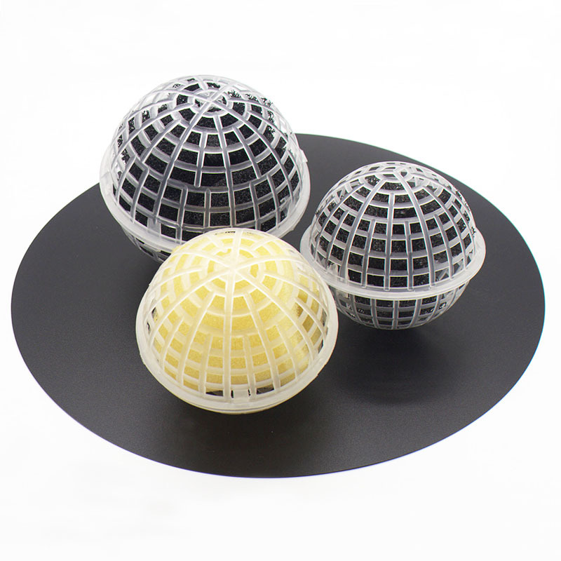 聚氨酯纤维球pp多孔生物填料悬浮球型生化球填料生化池好氧厌氧池