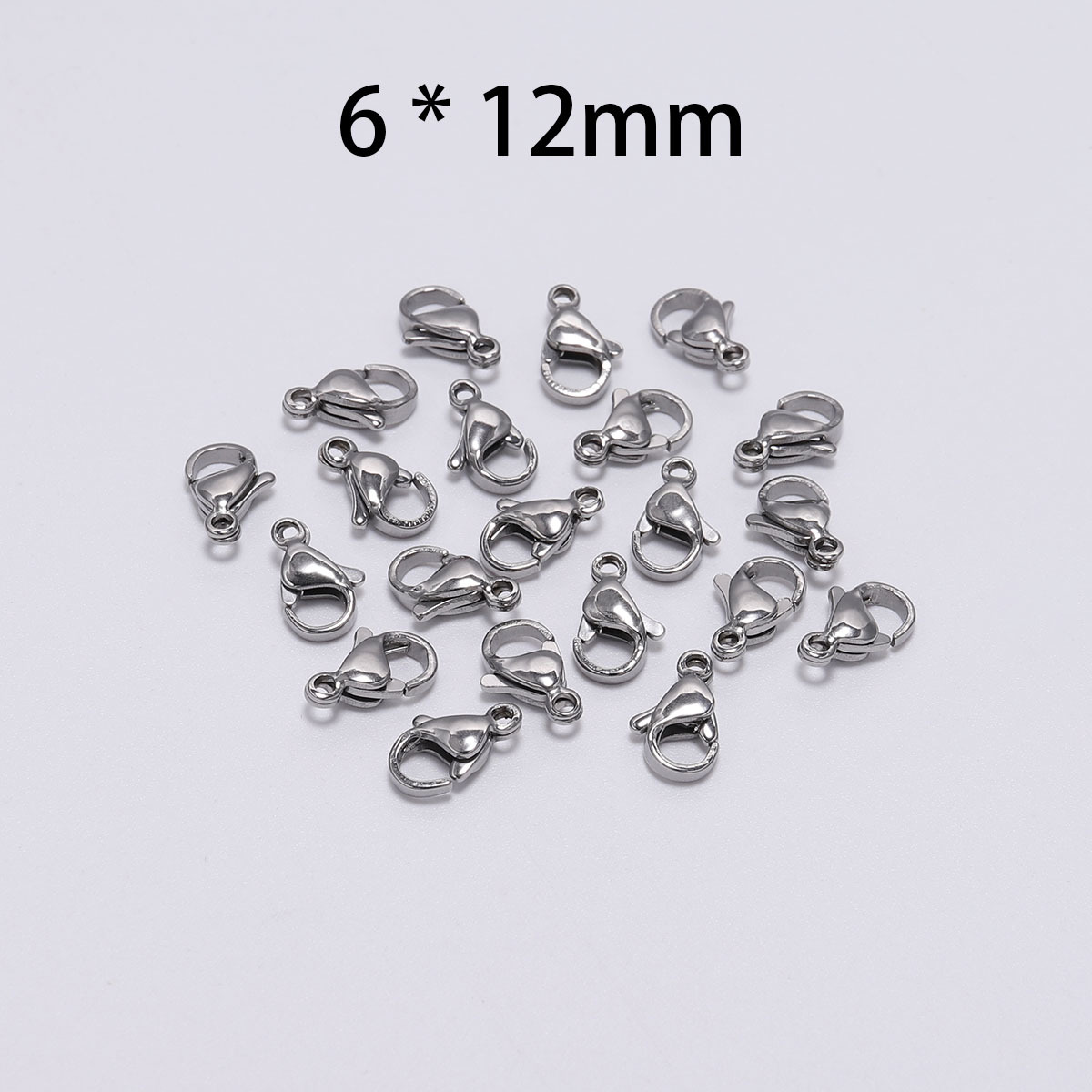 Lobster Buckle Titanium Steel Ornament Polished Bracelet Necklace Connection Accessories Alloy Connection Buckle Wholesale