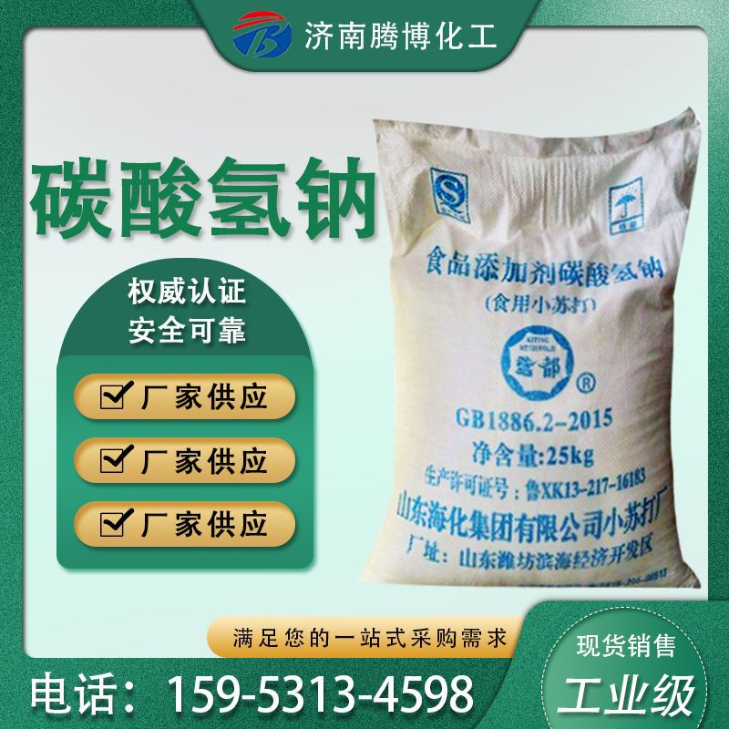 现货供应碳酸氢钠发酵剂清洁去污含量99% 工业级小苏打碳酸氢钠