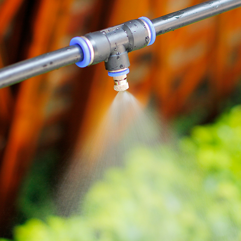 812pe中管水管雾化喷头养殖场降温喷雾喷淋工地围挡除尘喷雾喷头