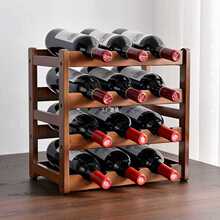 红酒架家用葡萄酒架子摆件桌面展示架酒柜置物架简易多瓶放酒格子
