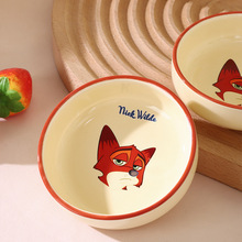 迪士尼动物城陶瓷调味碟创意酱料碟碗碟家用小碟子卡通碟子批发