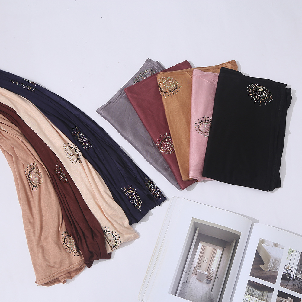 Cross-Border Elastic Shawl Silk Scarf Malaysia New Headscarf High Quality Silk Satin Natural Zou Chiffon Scarf