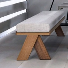 家用长条凳北欧卧室实木床尾凳可坐一体化凳子软包现代简约床边凳