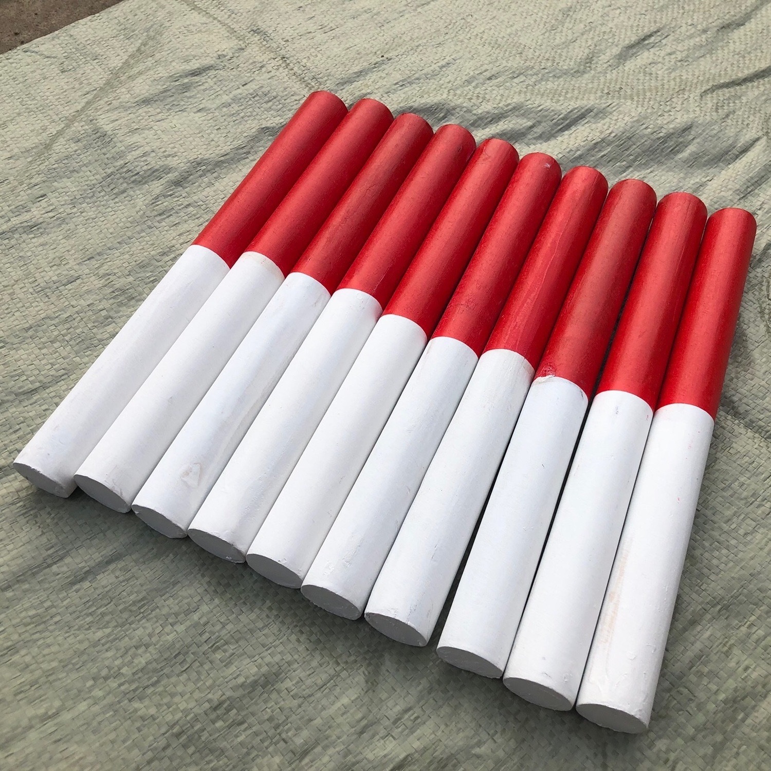 木质接力棒30cm 田径比赛标准接力棒 实木木质传递棒