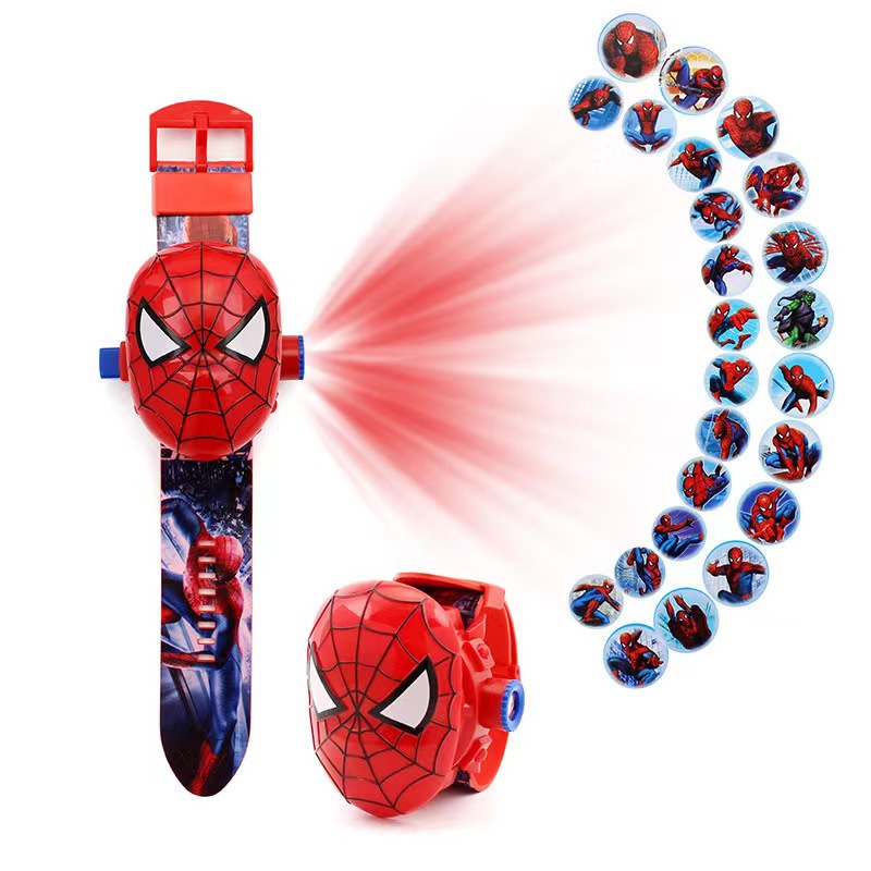 Spot Wholesale and Retail Children's Cartoon 24 Projection Watch Cartoon Flip Toy Watch Net Red TikTok Projection Watch