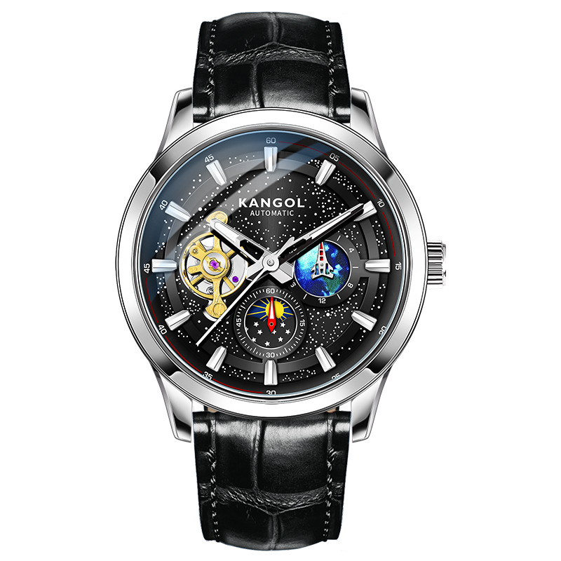 英国品牌坎戈尔袋鼠kangol全自动机械表男士手表学生防水-k135