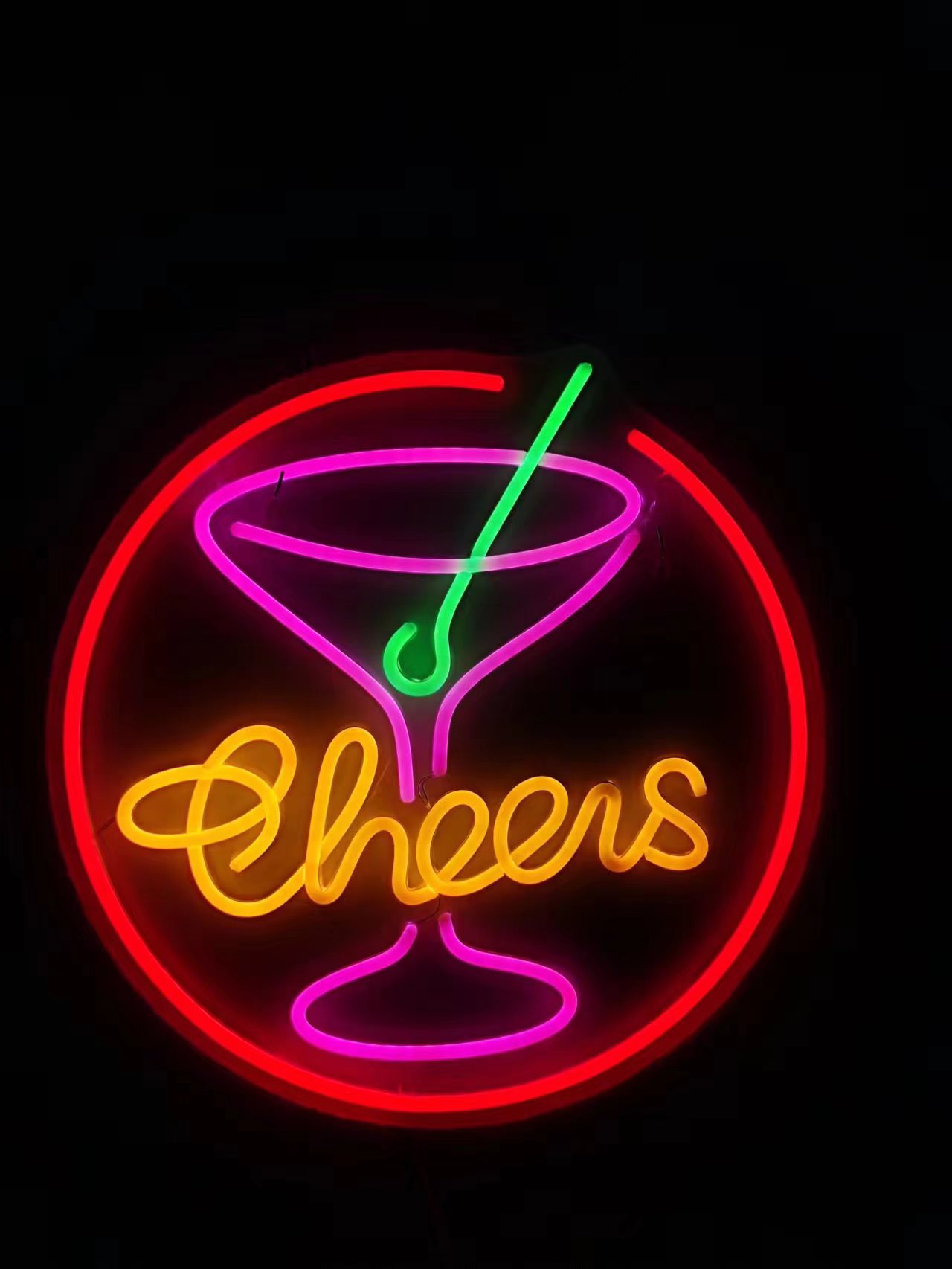 酒杯个性创意led氛围灯霓虹灯可定制 零售批发 柔性灯酒吧装饰