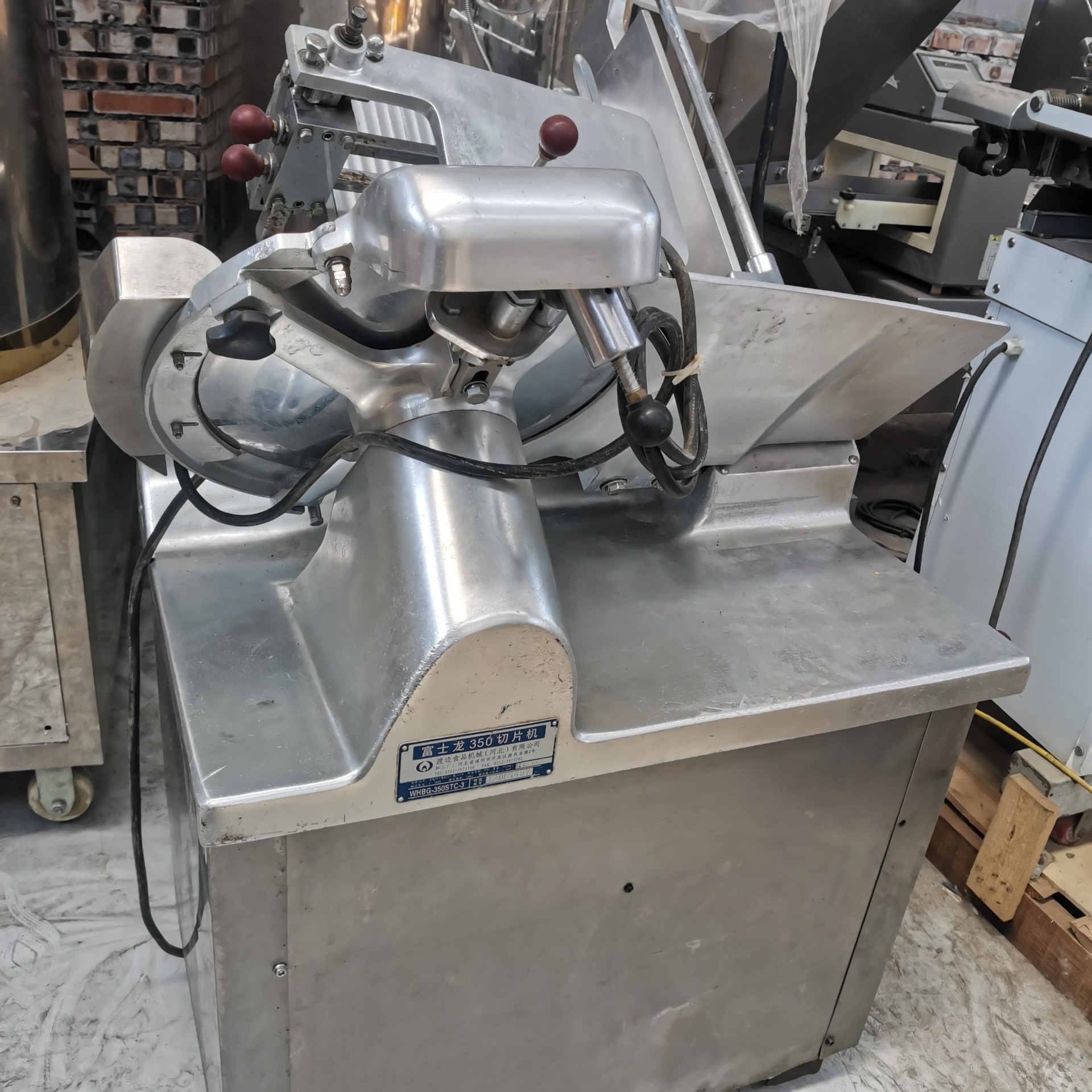 二手切片机富士龙351型冻肉切片机牛羊肉切片机鲜肉切片机
