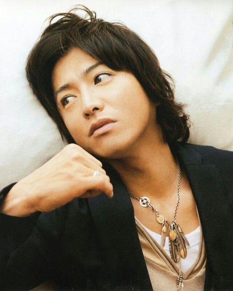 日本高桥吾郎goros手工复刻木村拓哉套装同款 纯银羽毛吊坠 项链