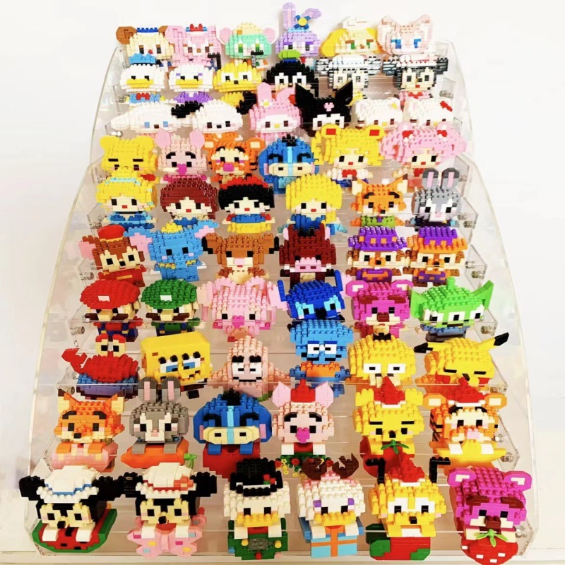 [Free Shipping] Compatible with Lego Micro Building Blocks Cartoon Doll Star Dai Lu Children Educational Assembly Toy Stall Wholesale