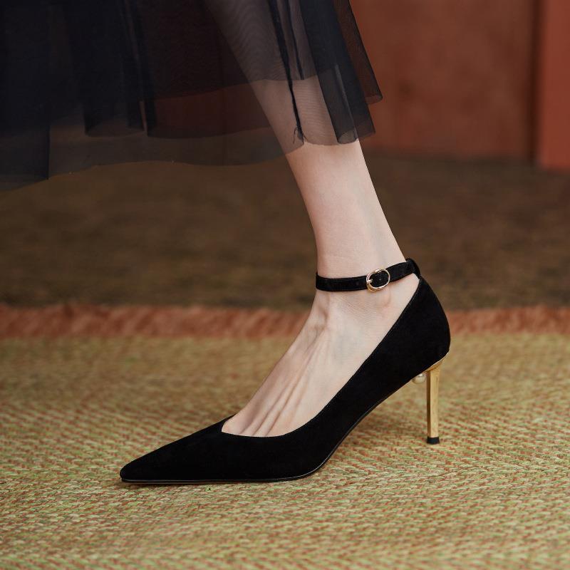 范儿~名媛气质,7.5cm优雅细高跟鞋 尖头女单鞋-阿里巴巴