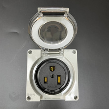 ELT认证美式明装防水插座 NEMA 5-50R 50A 125V 美标户外防水插座
