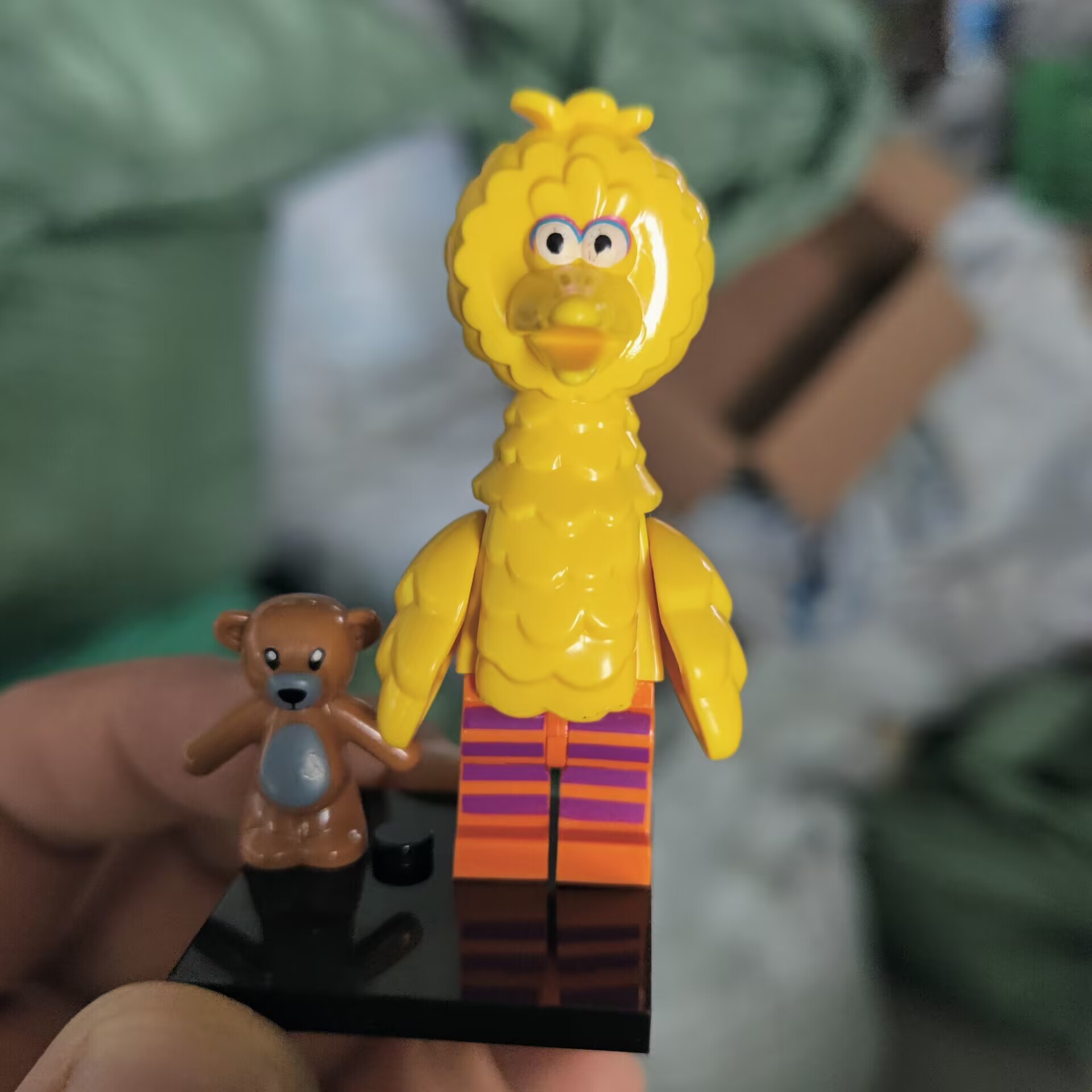 兼容乐高人仔第三方积木人仔 芝麻街外贸袋装拼装积木玩具清仓价