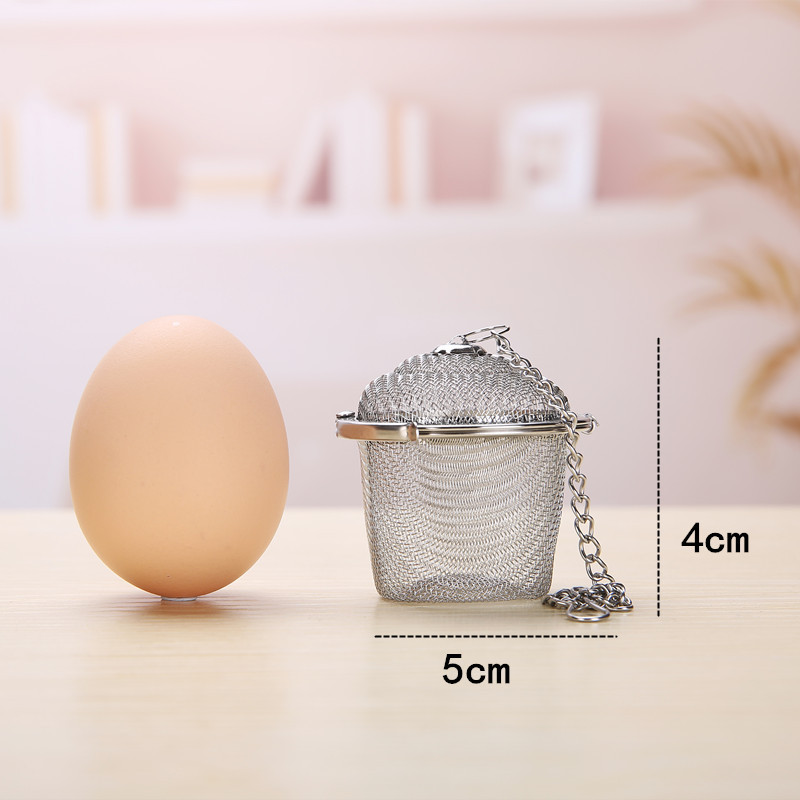 304 Stainless Steel Tea Ball Seasoning Jar Tea Filter Tea Ball Household Stew Ingredients Ball Seasoning Ball Tea Making Device