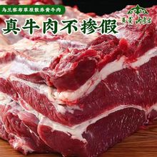 牛肉内蒙古原切牛腩肉新鲜黄牛肉批发牛腿肉生商用烧烤肉食材混批