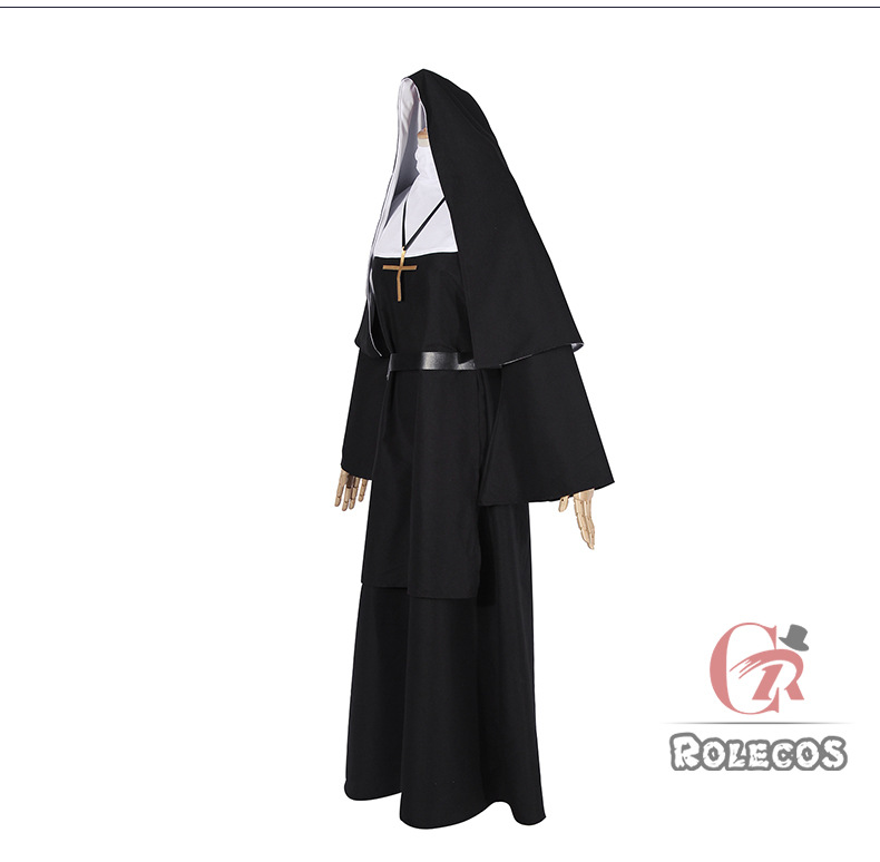 the nun鬼修女服 舞台表演服装大码 修女服 牧师长袍
