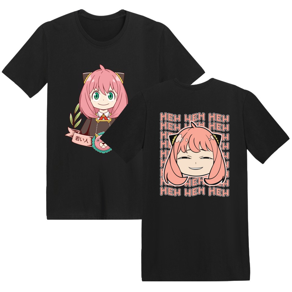 2024跨境新品间谍过家家日漫夏季新款潮流印花时尚情侣