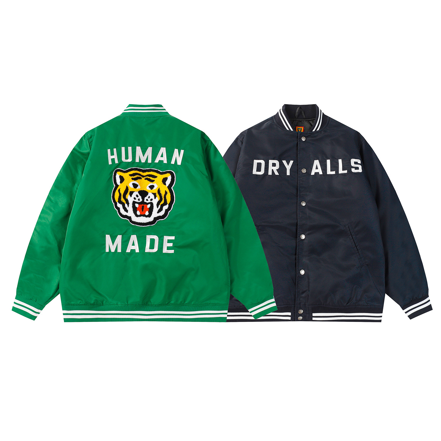 秋冬nigo human made老虎风衣棒球服夹克夹棉款男女款情侣款潮流