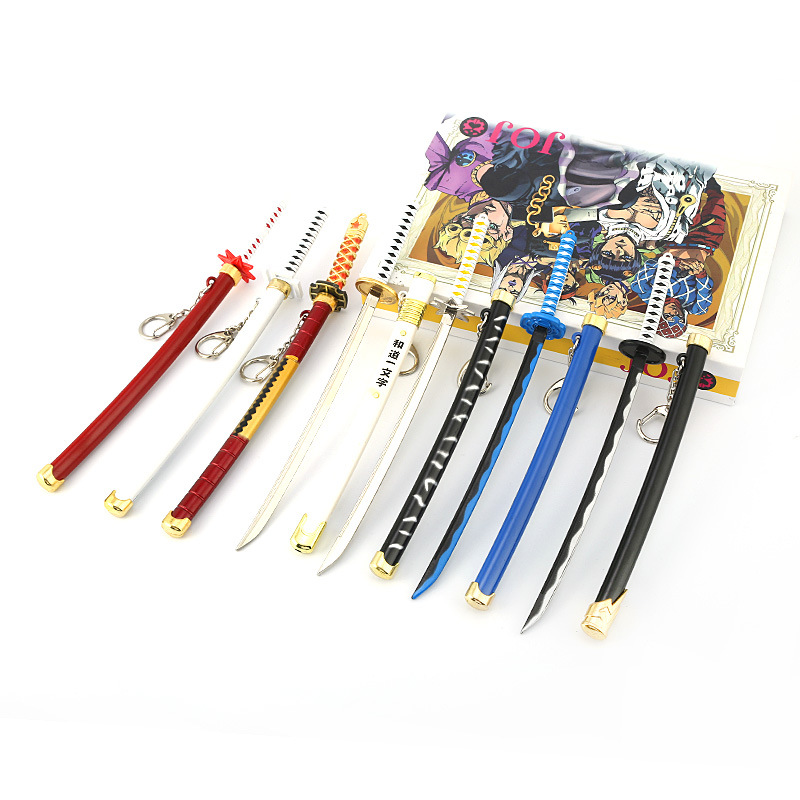 海贼 鬼灭之刃灶门炭治郎二代日轮刀带鞘刀剑武器挂件22cm