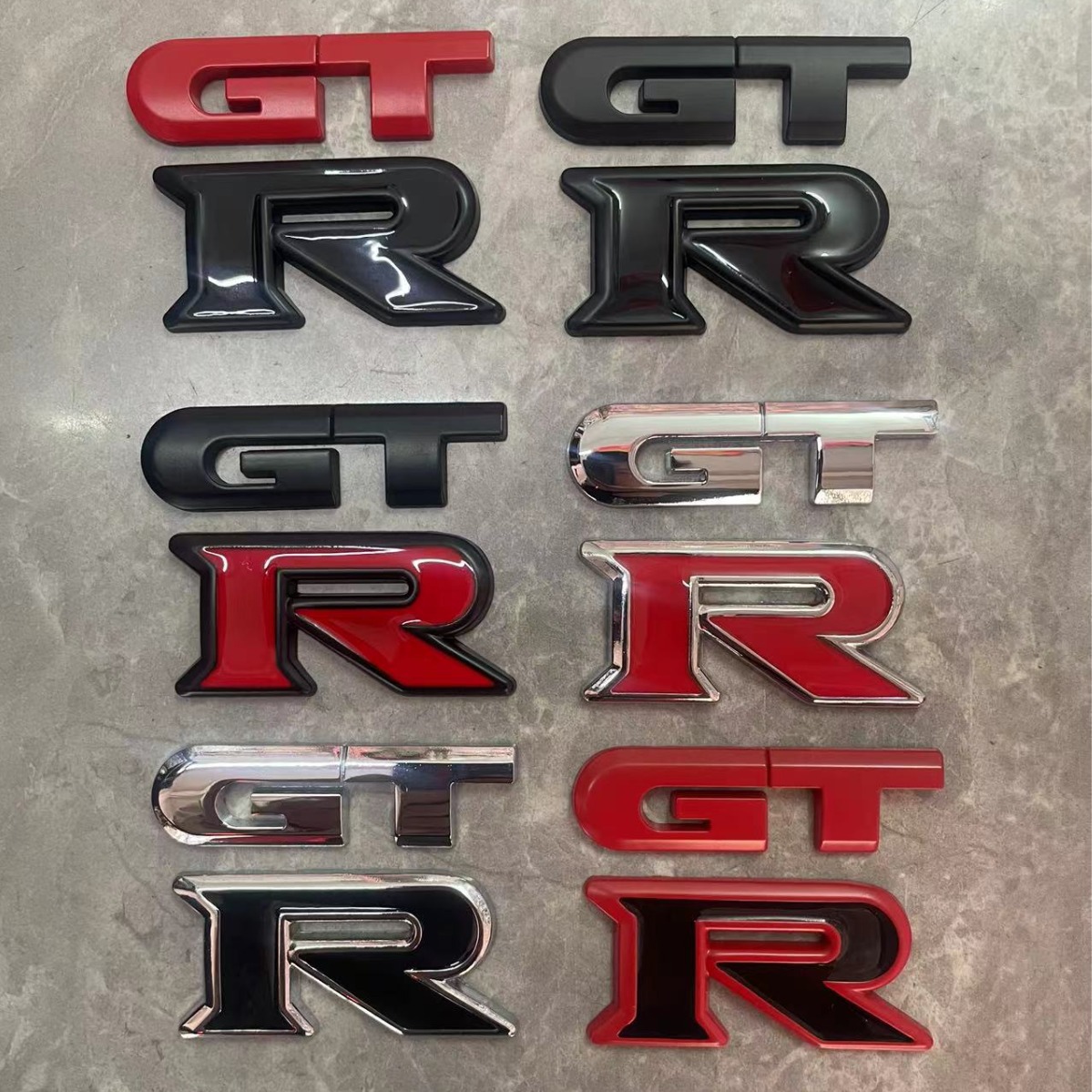 gtr贴标 新款适用于日产改装gtr分体汽车贴标 金属装饰车标-阿里巴巴