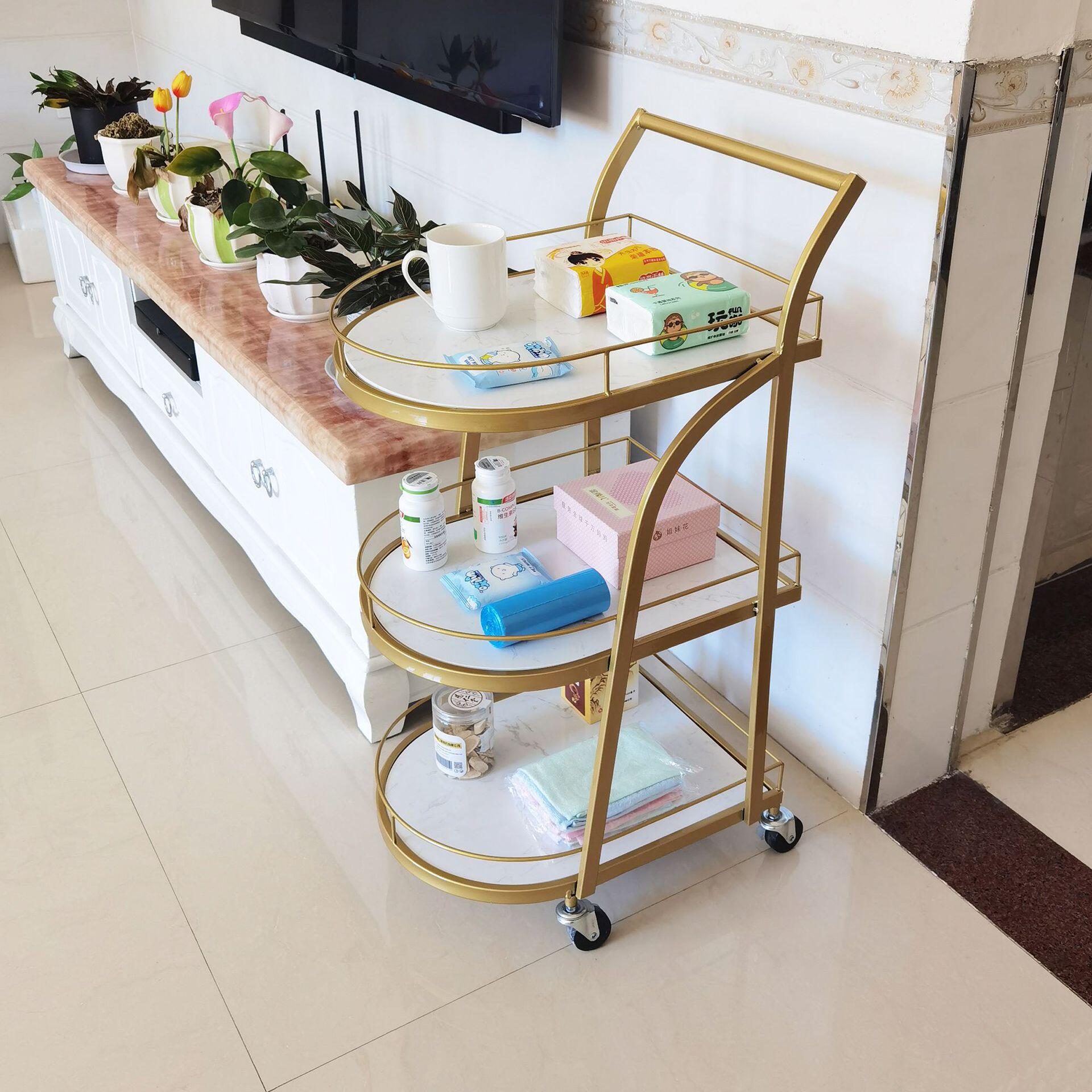 酒店酒水美容院火锅小推车餐厅移动手推送餐车餐边茶水车家用带轮