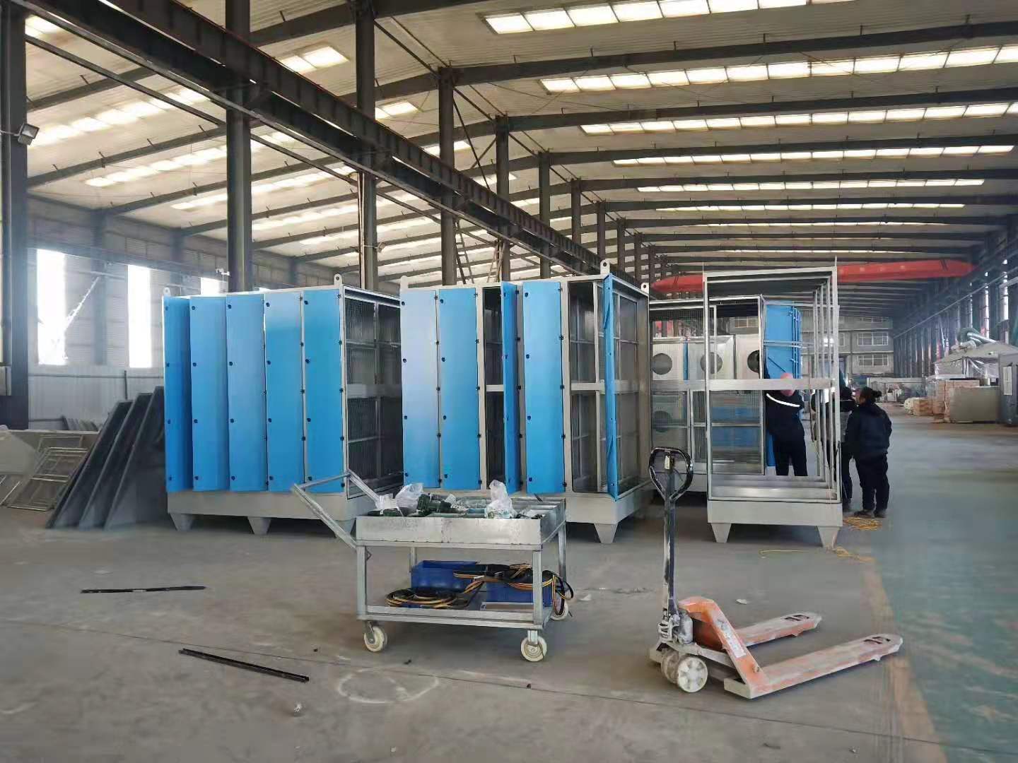 定制活性炭漆雾处理设备干式环保过滤箱pp抽屉式活性炭吸附箱批发