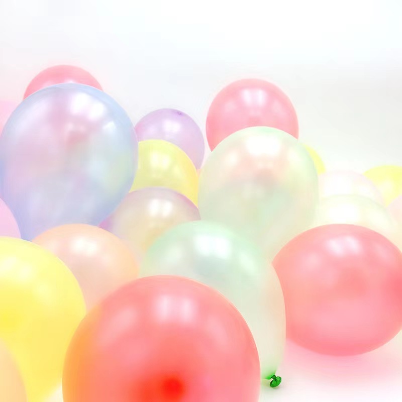 5-Inch 1G Pearl Balloon Wedding Decoration Birthday Party Mixed Color Small Balloon Floor Burst Grid Thickened Small Balloon