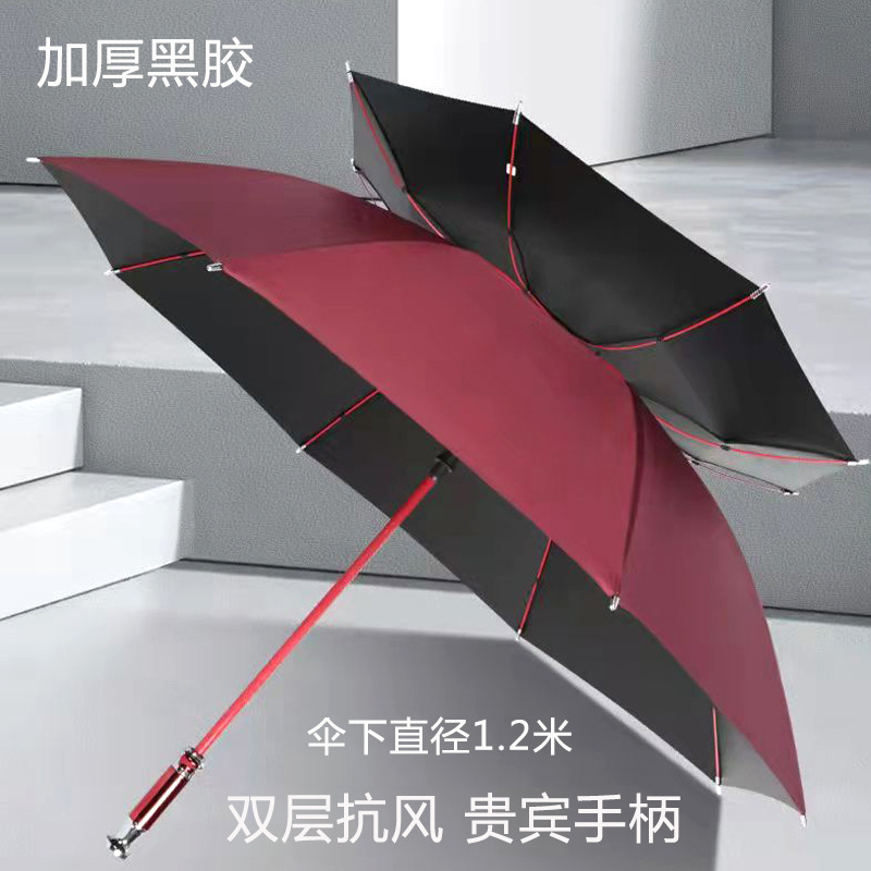 劳斯莱斯真双层高尔夫伞莲花伞骨大伞高端商务贵宾伞长柄自动雨伞