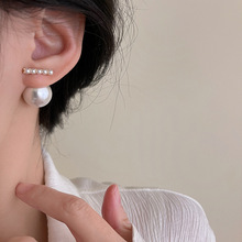 韩国轻奢珍珠耳钉女小众设计感耳环2023年新款潮复古耳饰春夏