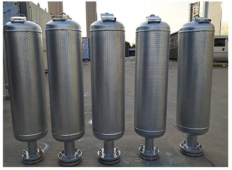 立朗 蒸汽管道排汽消音器 排汽管道消音器 可图纸 锅炉排气消声器