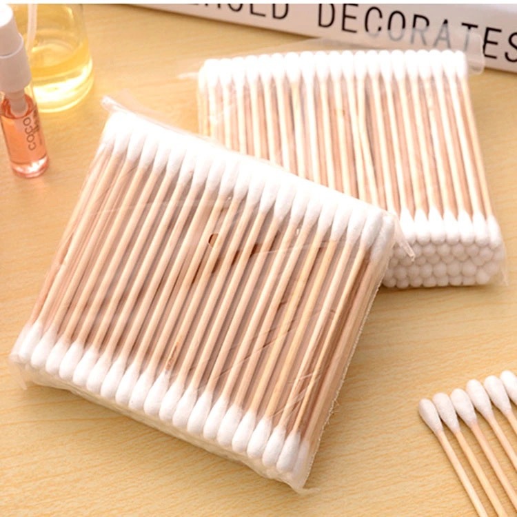 100 Bags of Cotton Swabs Disposable Double-Headed Sanitary Cleaning Cotton Swab Household Makeup Makeup Removal Swab for Ear Cleaning 480