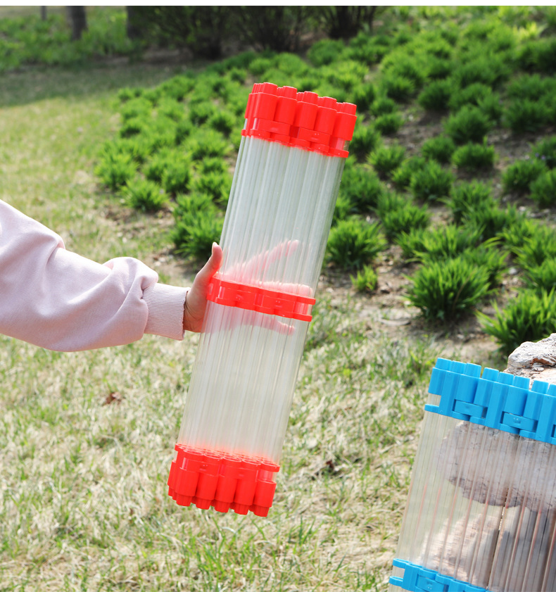 折叠式pc透明浮漂桶浮漂收纳筒鱼漂盒加长装浮标盒桶渔具透明漂管