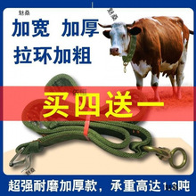 栓牛脖套扣育肥牛用品项圈牛绳子养殖设备加厚拴牛的脖套皮带牦牛
