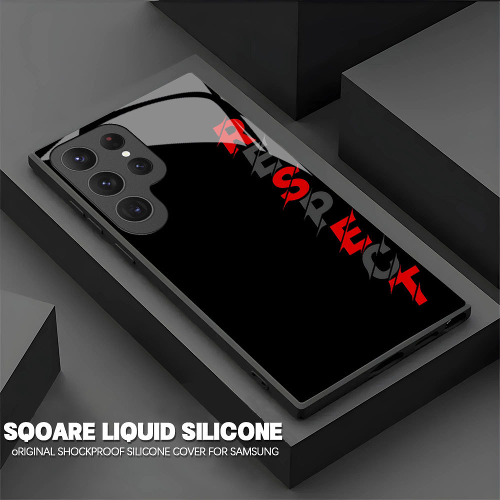 lazada爆款三星S25ultra玻璃壳男款S23FE手机保护套酷帅S21高级感