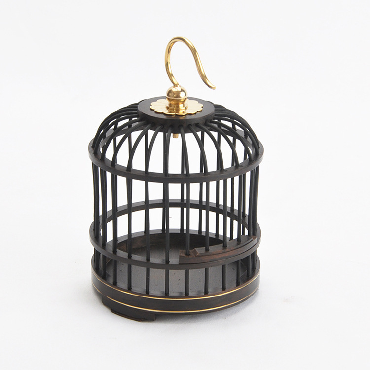 蝈蝈笼子乌木红木紫光檀实木大小号蝈蝈笼子鸣虫蟋蟀竹手工自制跨